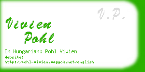 vivien pohl business card